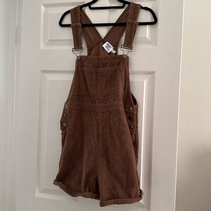 Princess Polly overalls- size 8- brown Corderoy